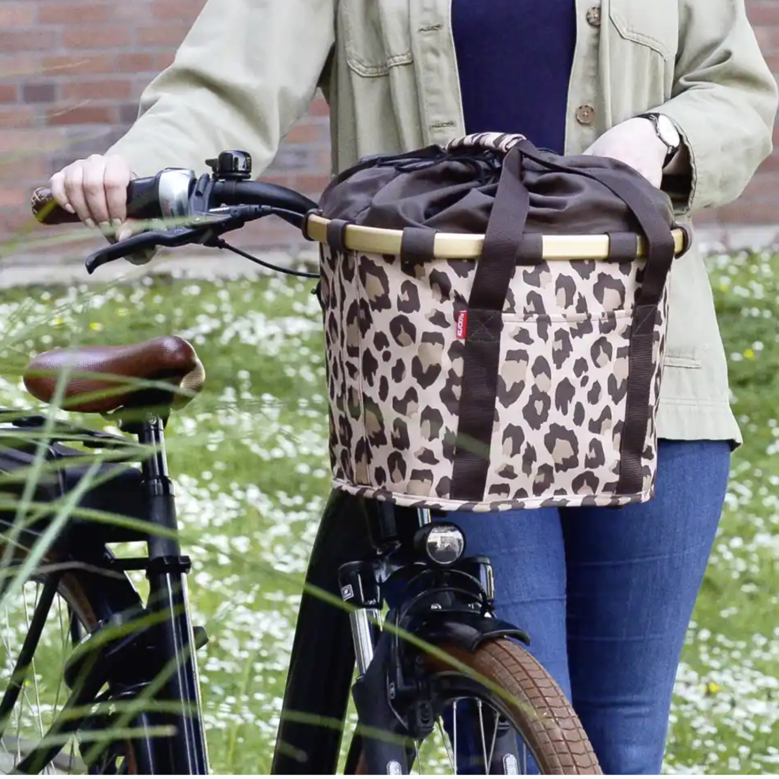 klickfix reisenthel bikebasket leo macchiato