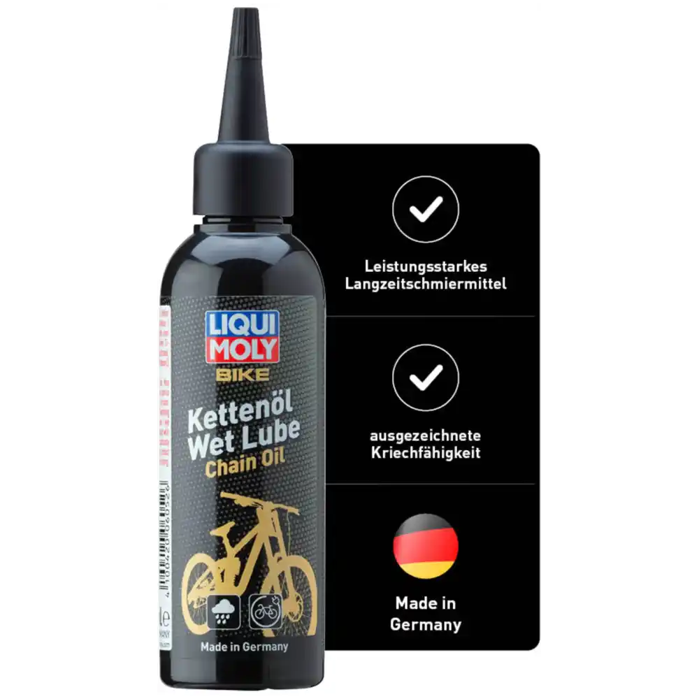 liqui moly bike kettenöl wet lube 100 ml schwarz