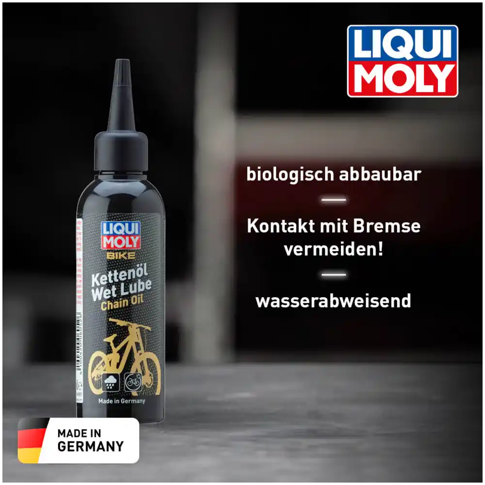 liqui moly bike kettenöl wet lube 100 ml schwarz