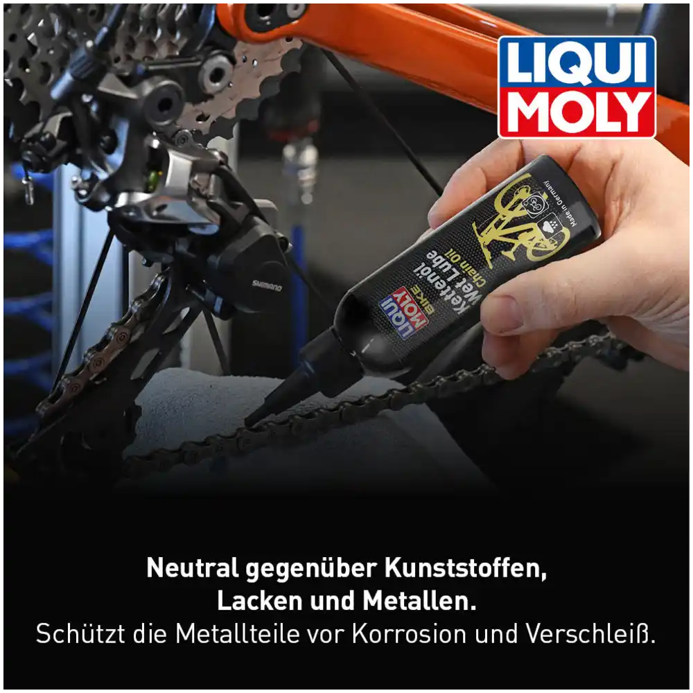 liqui moly bike kettenöl wet lube 100 ml schwarz